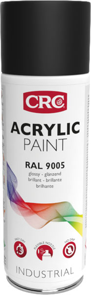 Farblack, Tiefschwarz Acrylic Paint 9005, 400 ml