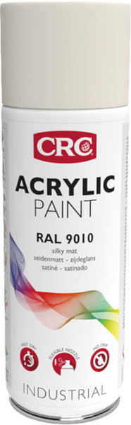 Farblack Reinweiss Acrylic Paint 9010, 400 ml