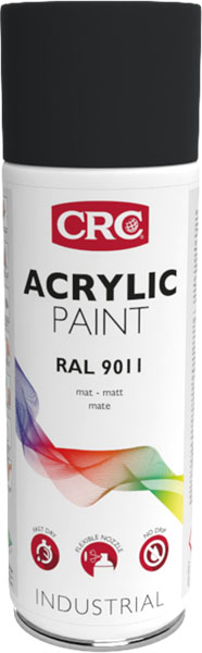 Acryl-Farblack Nussbraun Aqua RAL 9011, 400 ml